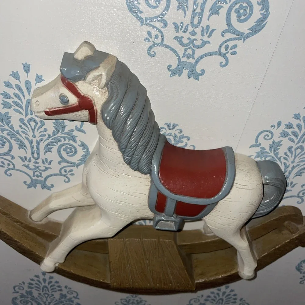 Vintage‎ 1988 Burwood Products Rocking Horse Wall Hanging Plaque Decor Nursery